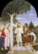 Piero della Francesca Baptism of Christ painting